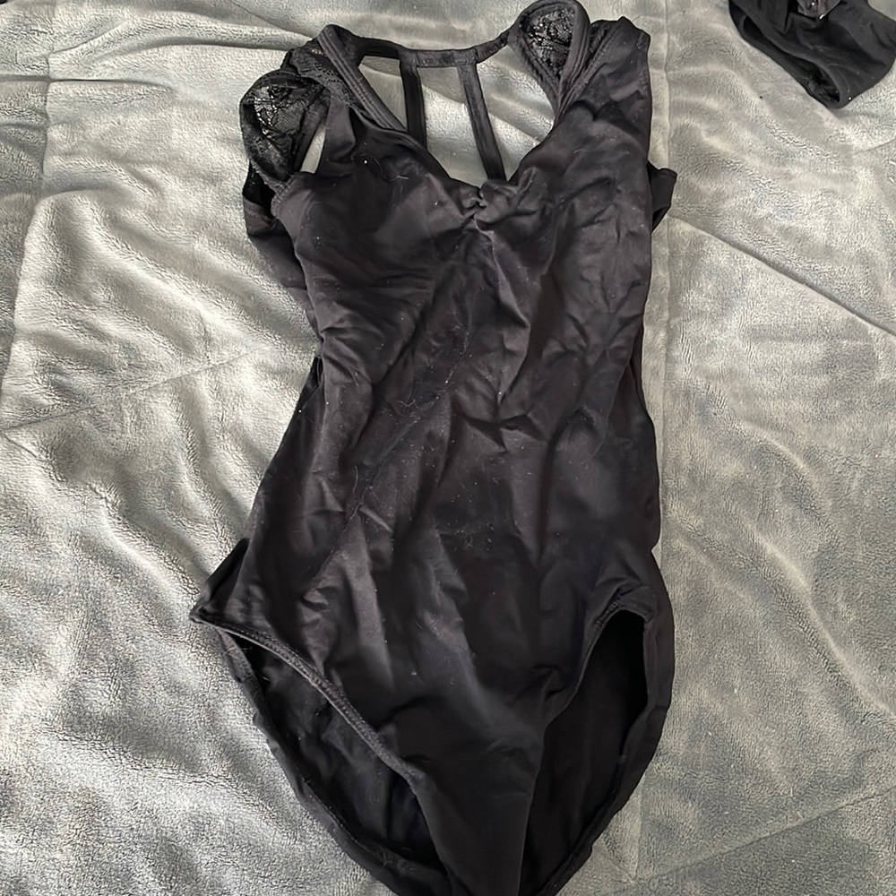 Black Leotard with Lace detailing